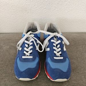 Men's New Balance 574 Blue and Red Sneakers In Sz 8D Wide Feet